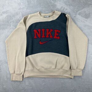 Nike Rework Beige / Grey Sweater Men's Size Medium (Fits like a size S)